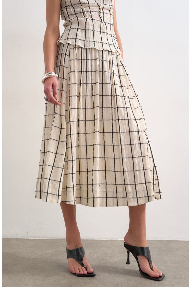Saloon Midi Skirt, Main, color, STONE