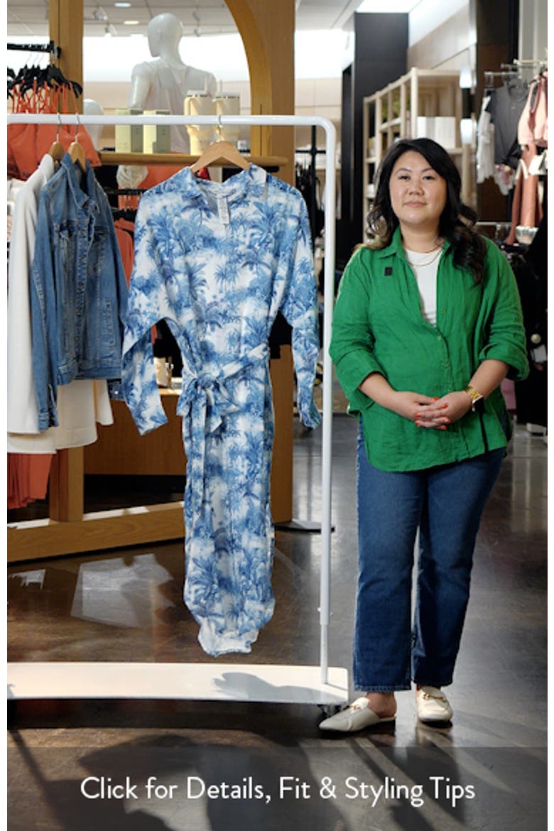 St. Lucia Toile Long Sleeve Shirtdress video