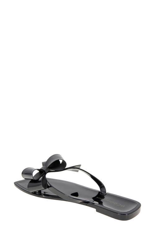 Bcbgeneration Lima Bow Jelly Sandal In Black