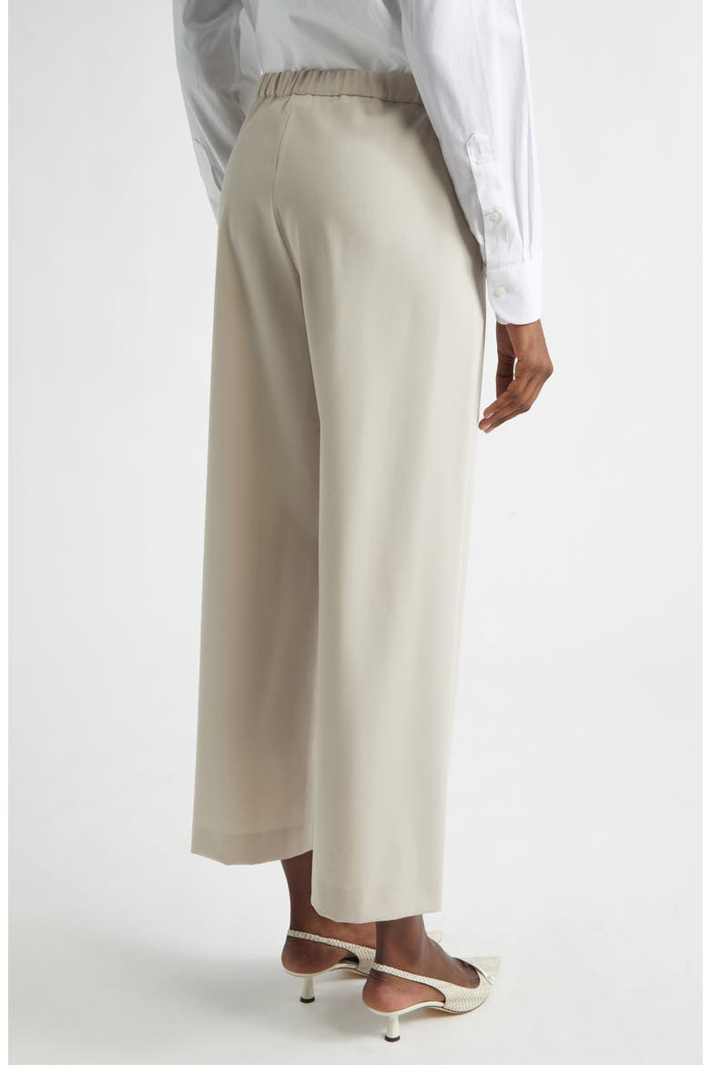 Argenta Drawstring Virgin Wool Ankle Pants, Alternate, color, NATURAL