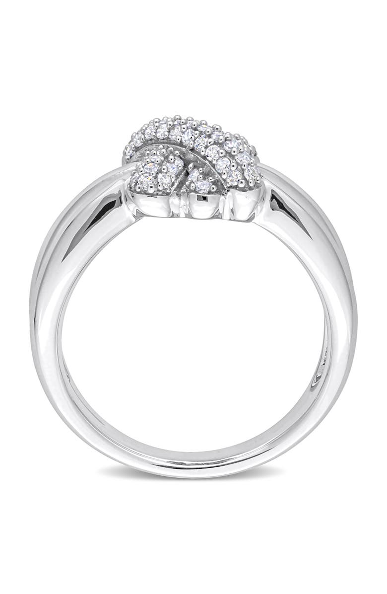 Julianna B. Diamond Love Knot Split-Shank Ring 14k, Alternate, color, Diamond/White Gold