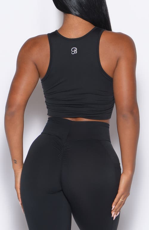 Bombshell Sportswear Muscle Scrunch Tank In Black