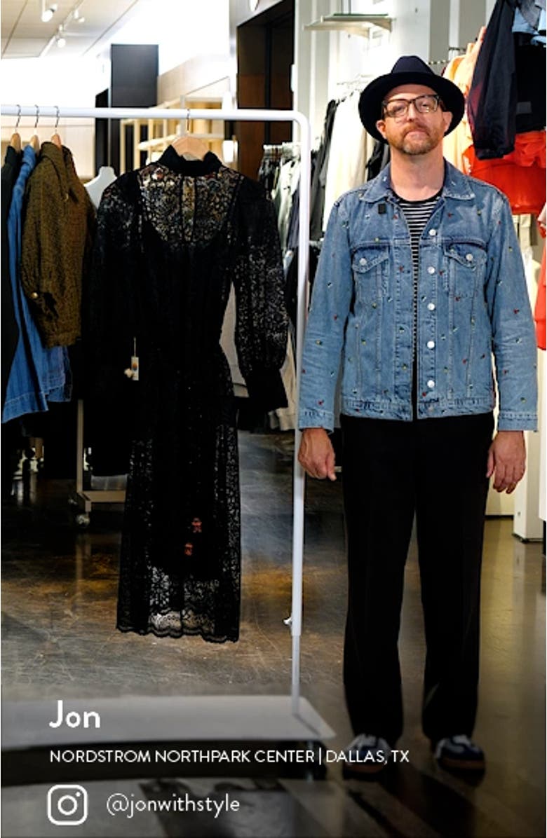 Lace Tie Belt Long Sleeve Dress, sales video thumbnail