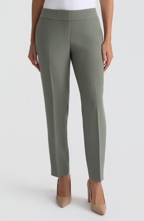 Ava Stretch Crepe Straight Leg Pants