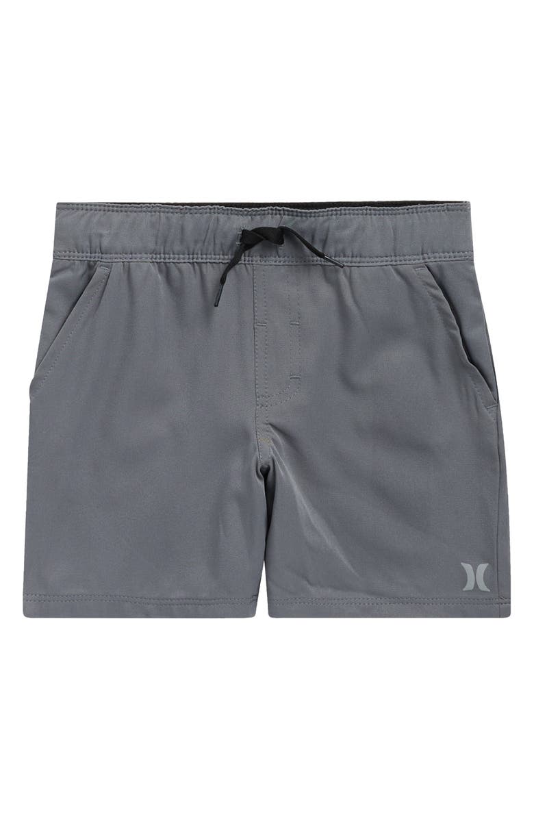 Hurley Kids' Hybrid Pull-On Shorts, Main, color, Grey