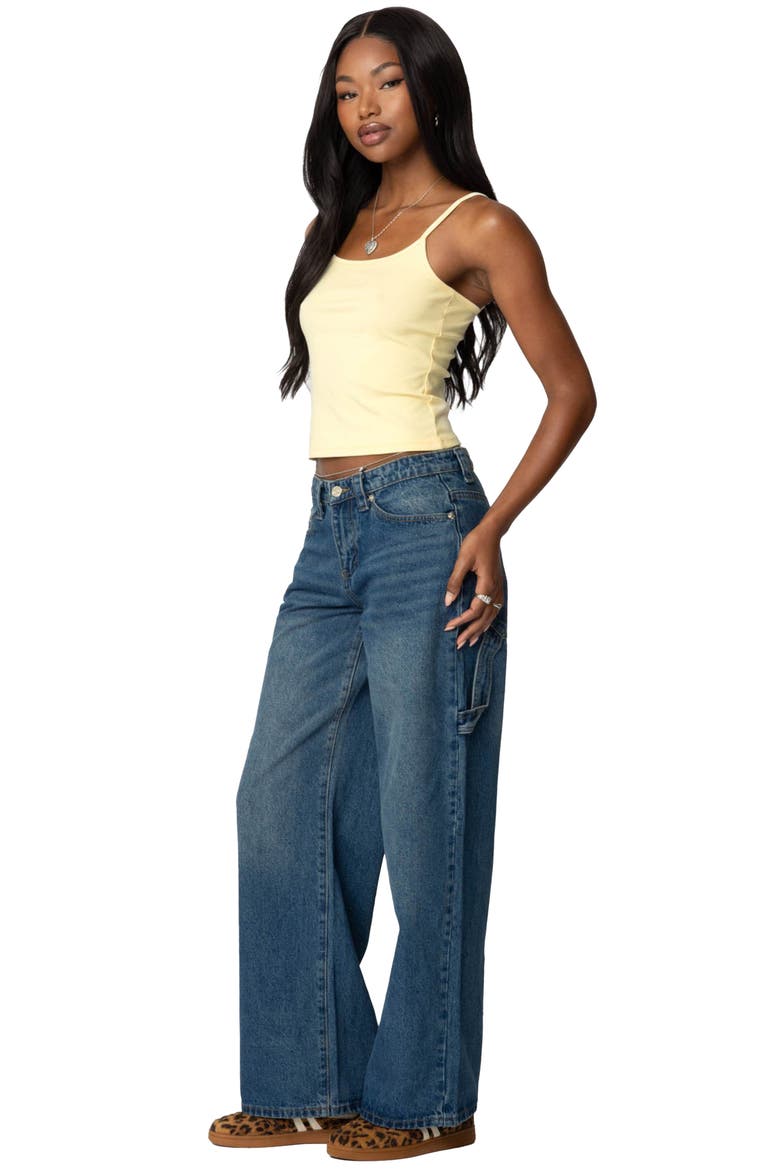Deanna Stretch Cotton Crop Camisole, Alternate, color, YELLOW