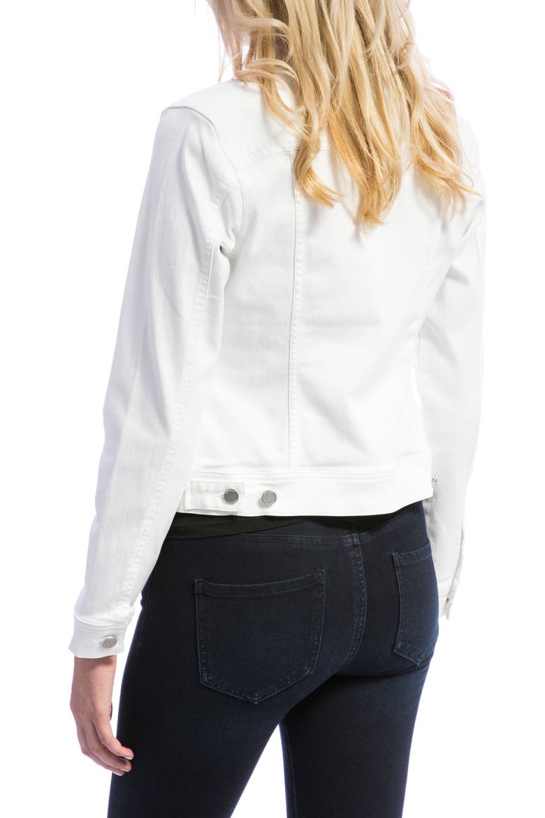 Liverpool Denim Jacket, Alternate, color, BRIGHT WHITE