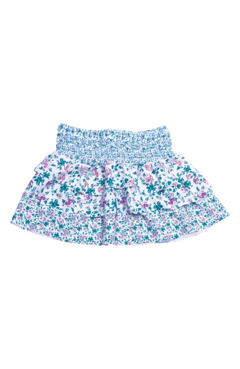 Kids' Tiered Floral Cover-Up Skirt (Big Kid)