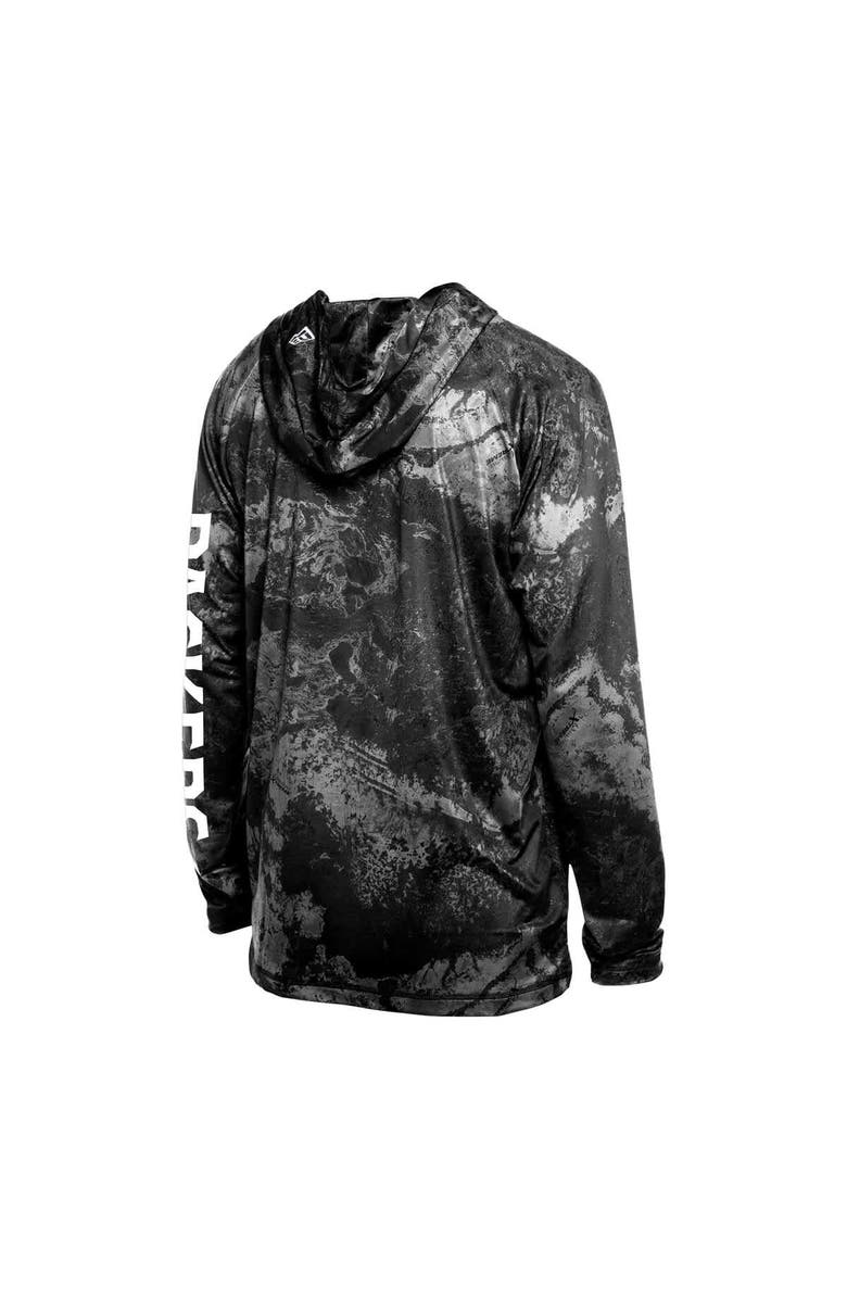 New Era Men's New Era  Black Green Bay Packers RealTree Xtreme Camo Raglan Long Sleeve Hooded Top, Alternate, color, 