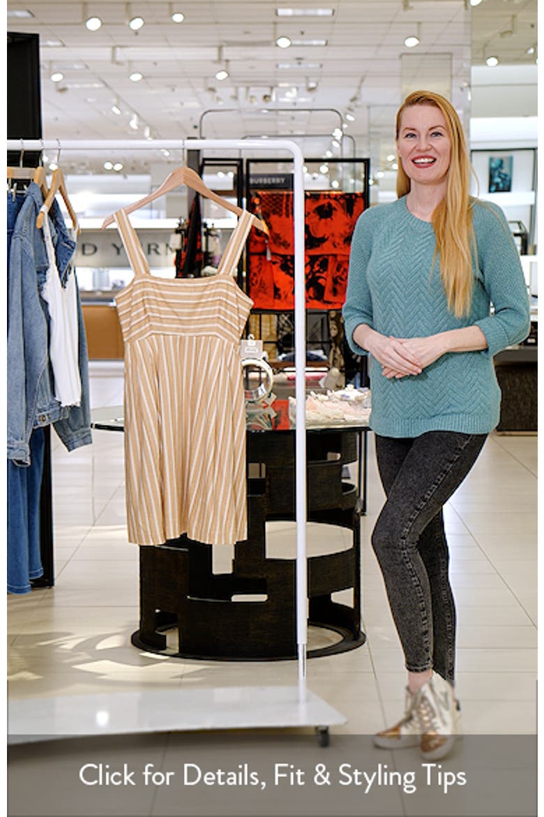 Stripe Linen Blend Minidress video