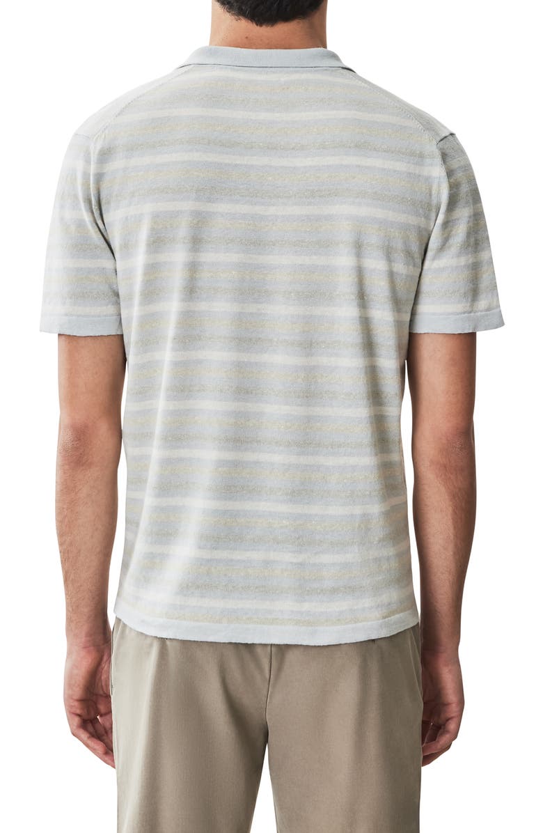 Robert Barakett Lesko Johnny Collar Polo Sweater, Alternate, color, Olive