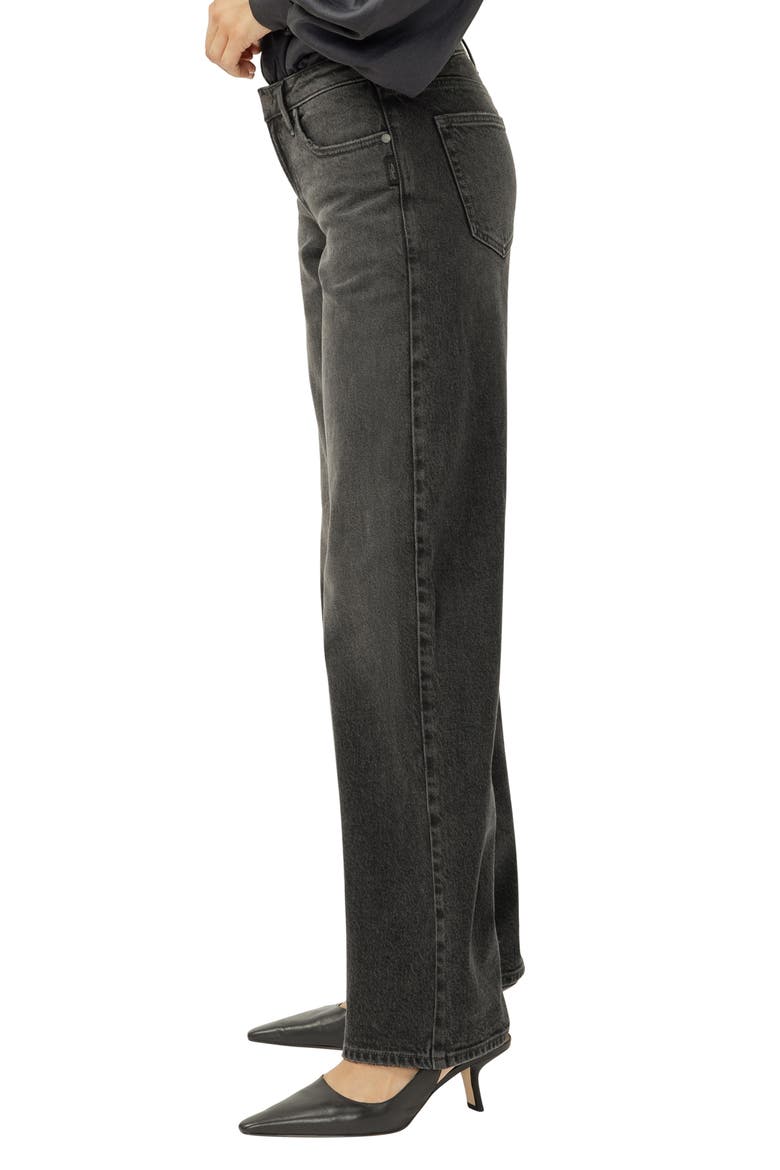 Loose & Low Baggy Fit Jeans, Alternate, color, BLACK