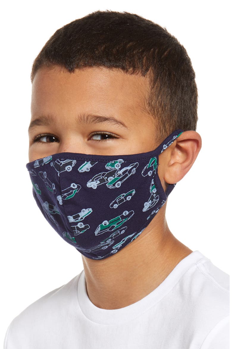Assorted 4-Pack Kids' Face Masks, Alternate, color, NAVY JUNGLE COMBO