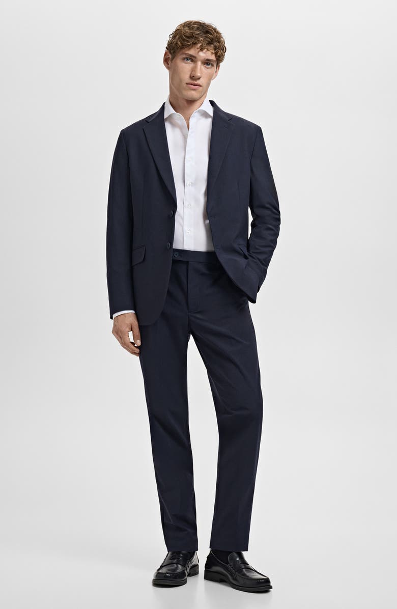 MANGO Slim Fit Cotton Button-Up Shirt, Alternate, color, White