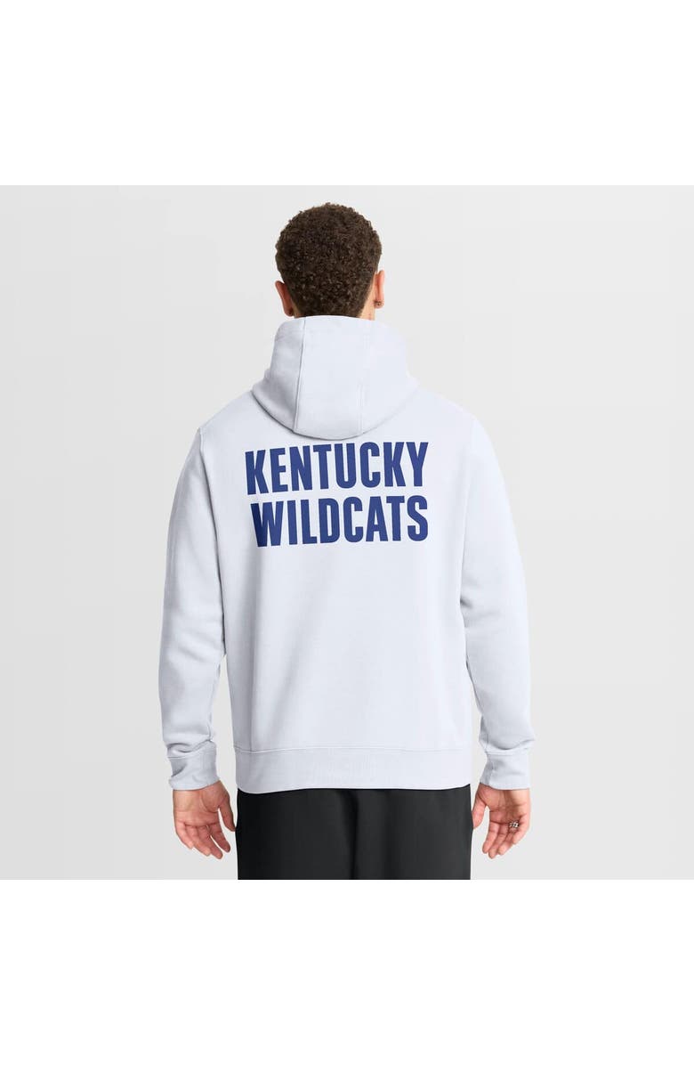 Nike Men
s Nike White Kentucky Wildcats Basketball Two-Hit Club Fleece Pullover Hoodie, Alternate, color, White