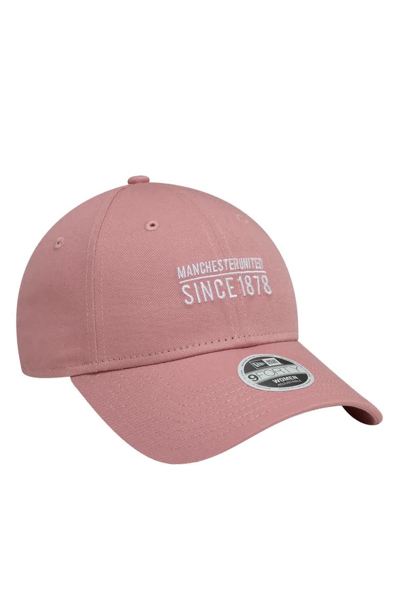 New Era Women's New Era Pink Manchester United Seasonal 9FORTY Adjustable Hat, Alternate, color, 