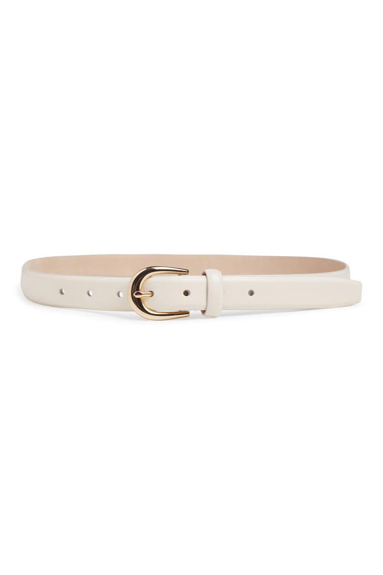 The Favorite Leather Belt, Alternate, color, BONE