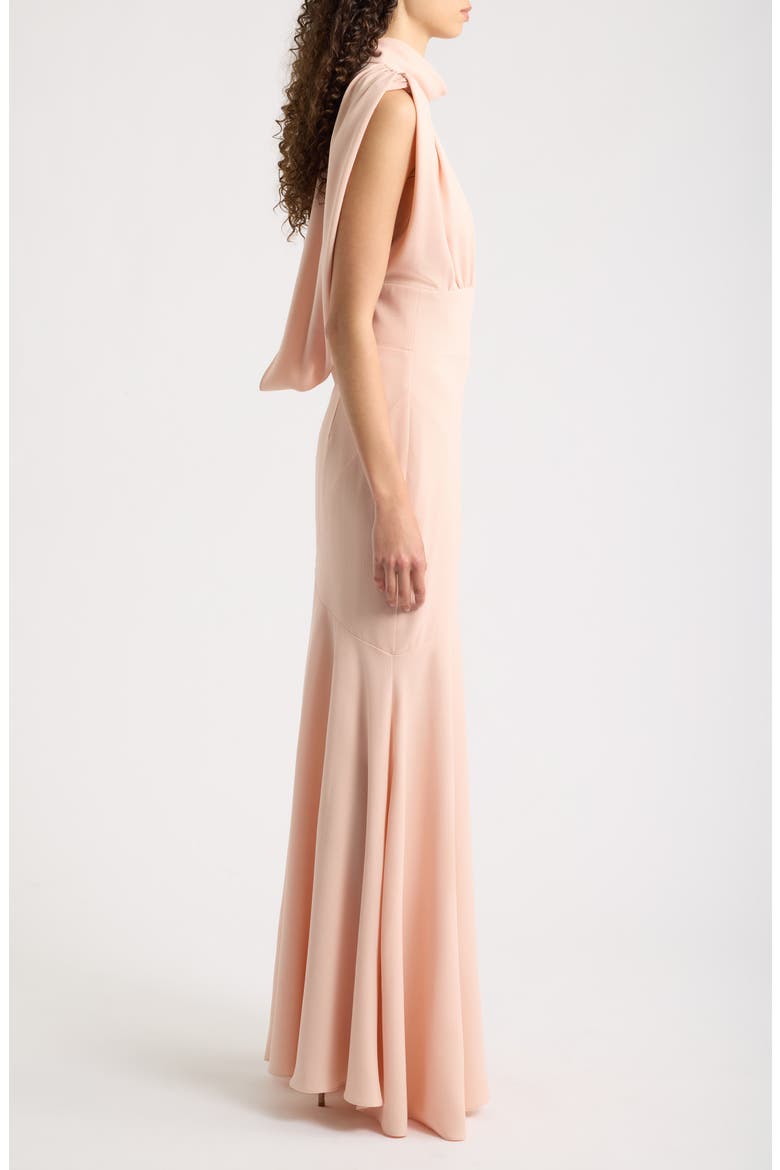 Adelina Stretch Crepe Gown, Alternate, color, BLUSH