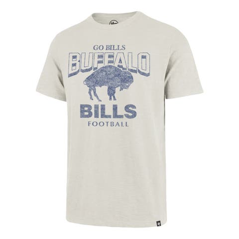Men's '47  Natural Buffalo Bills Head On Scrum Slub T-Shirt