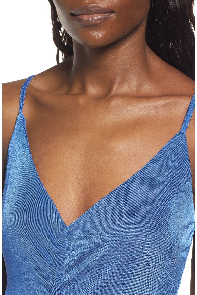 Center Ruched Body-Con Gown, Alternate, color, BLUE