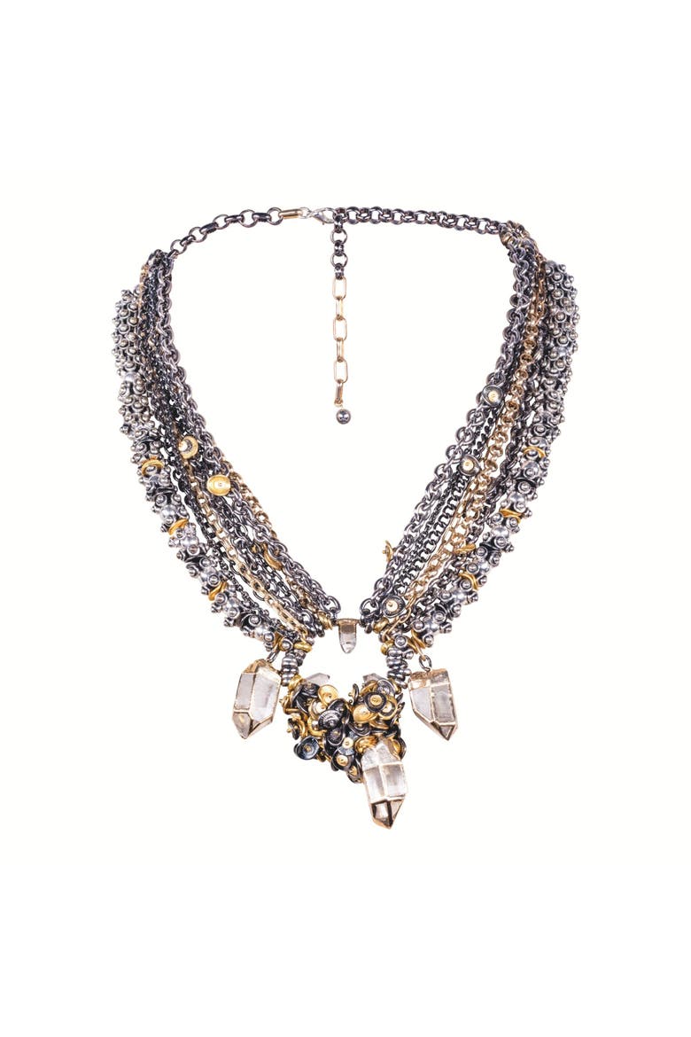 Star Of A Story Necklace, Alternate, color, Gold/Silver