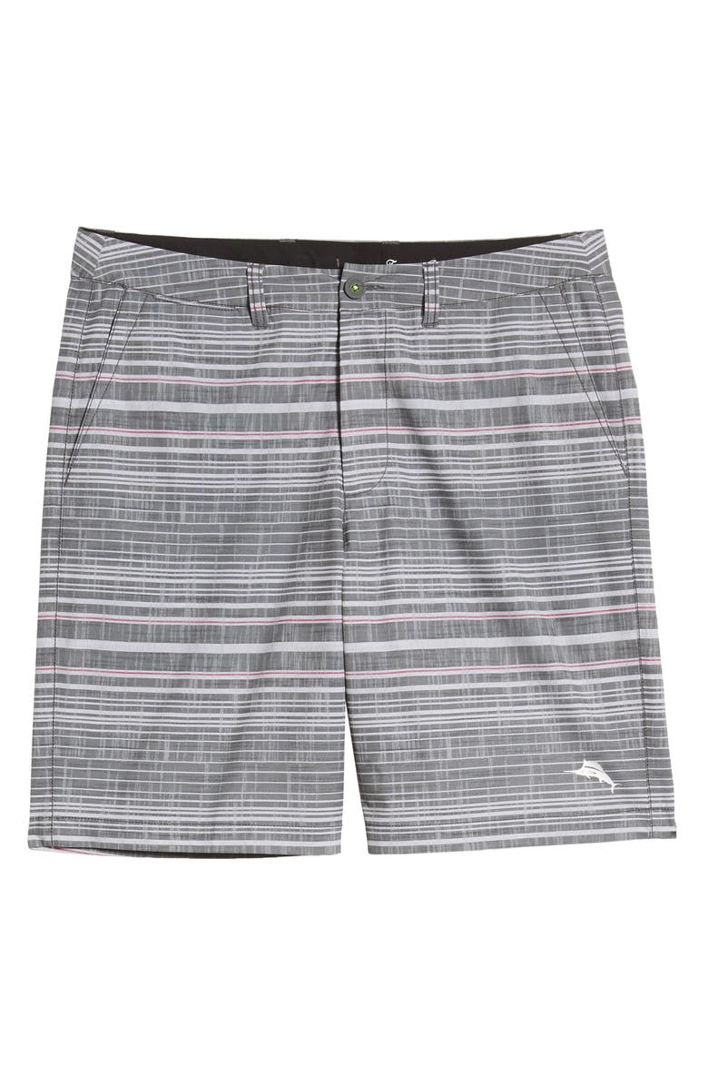 Tommy Bahama Cayman Sarzana Stripe Hybrid Board Shorts, Alternate, color, 