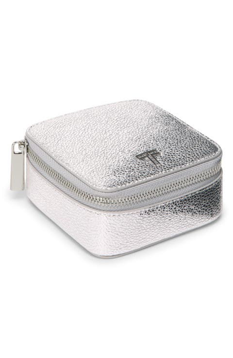 Belden Zippered Leather Jewelry Case