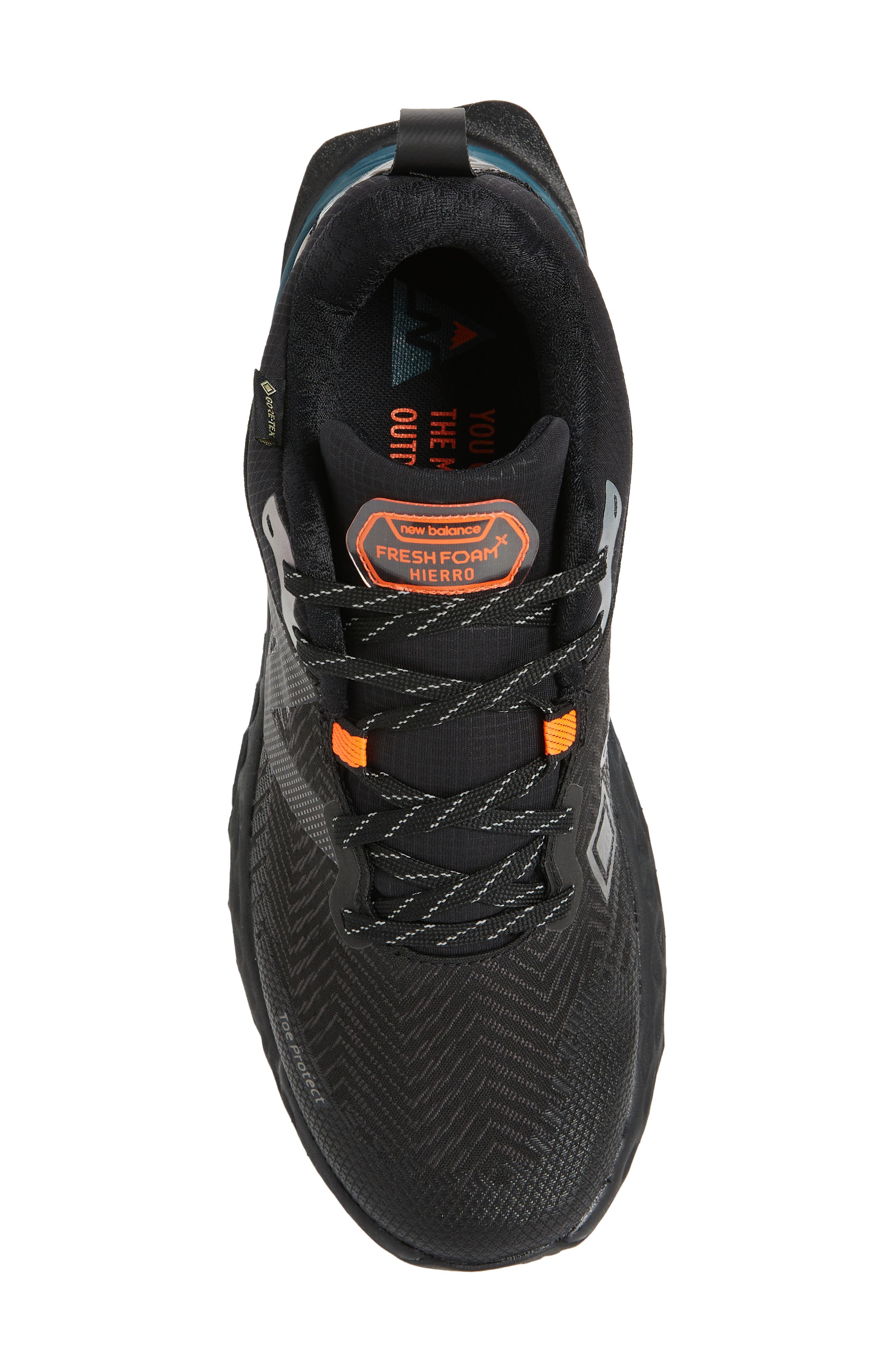 Fresh Foam Hierro v6 Trail Running Shoe, Alternate, color, BLACK