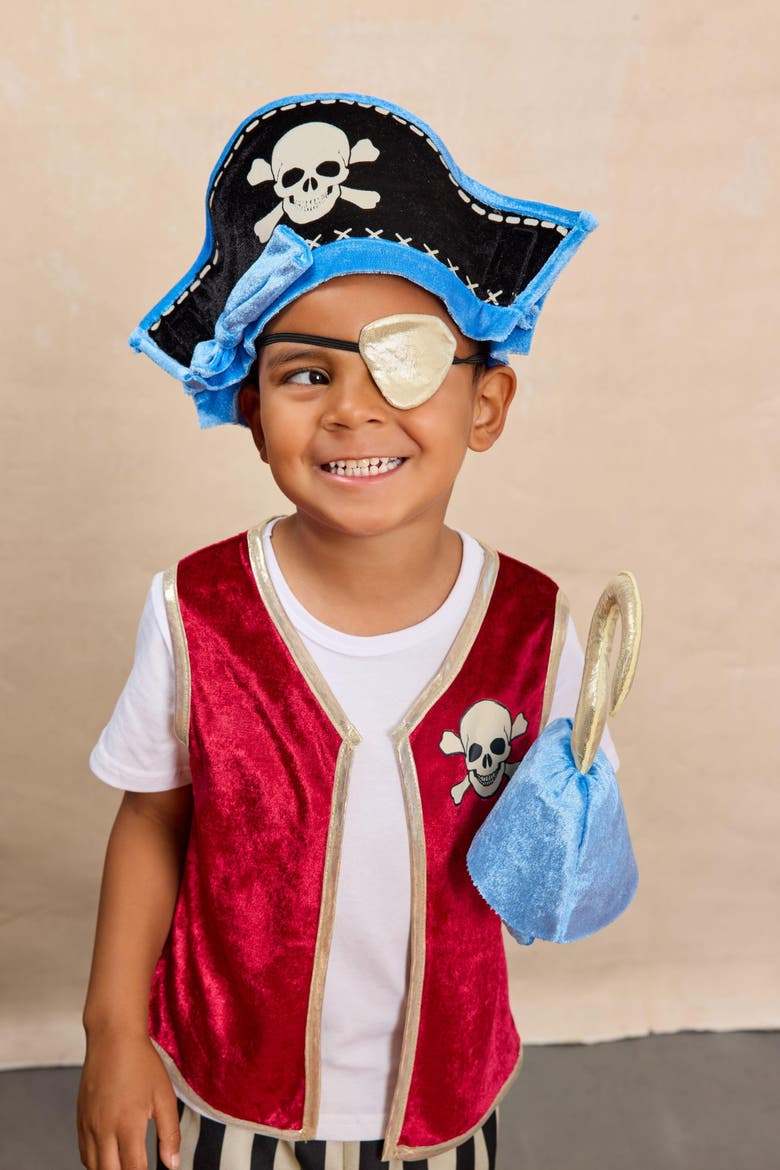Pirate Costume for Kids, Alternate, color, Red