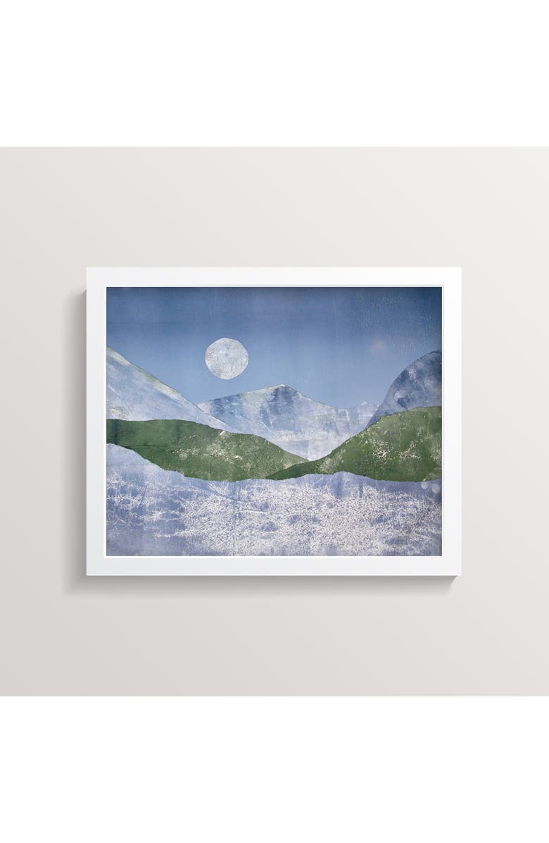 Artxtiles Cold Spring Evening Small Framed Print, Main, color, Blue