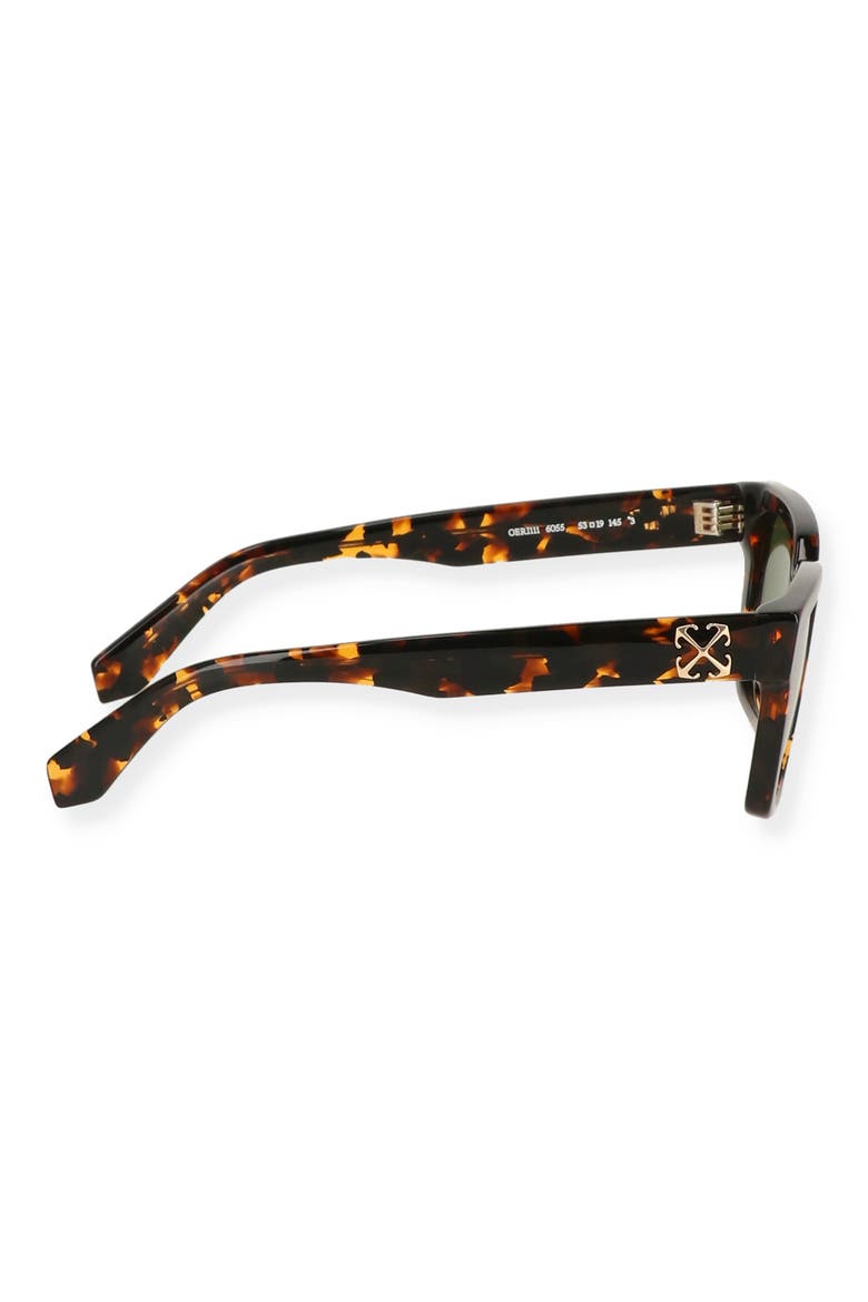Branson 53mm Square Sunglasses, Alternate, color, BROWN HAVANA/ GREEN