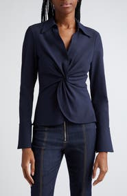Cinq à Sept Mckenna Knot Waist Shirt
