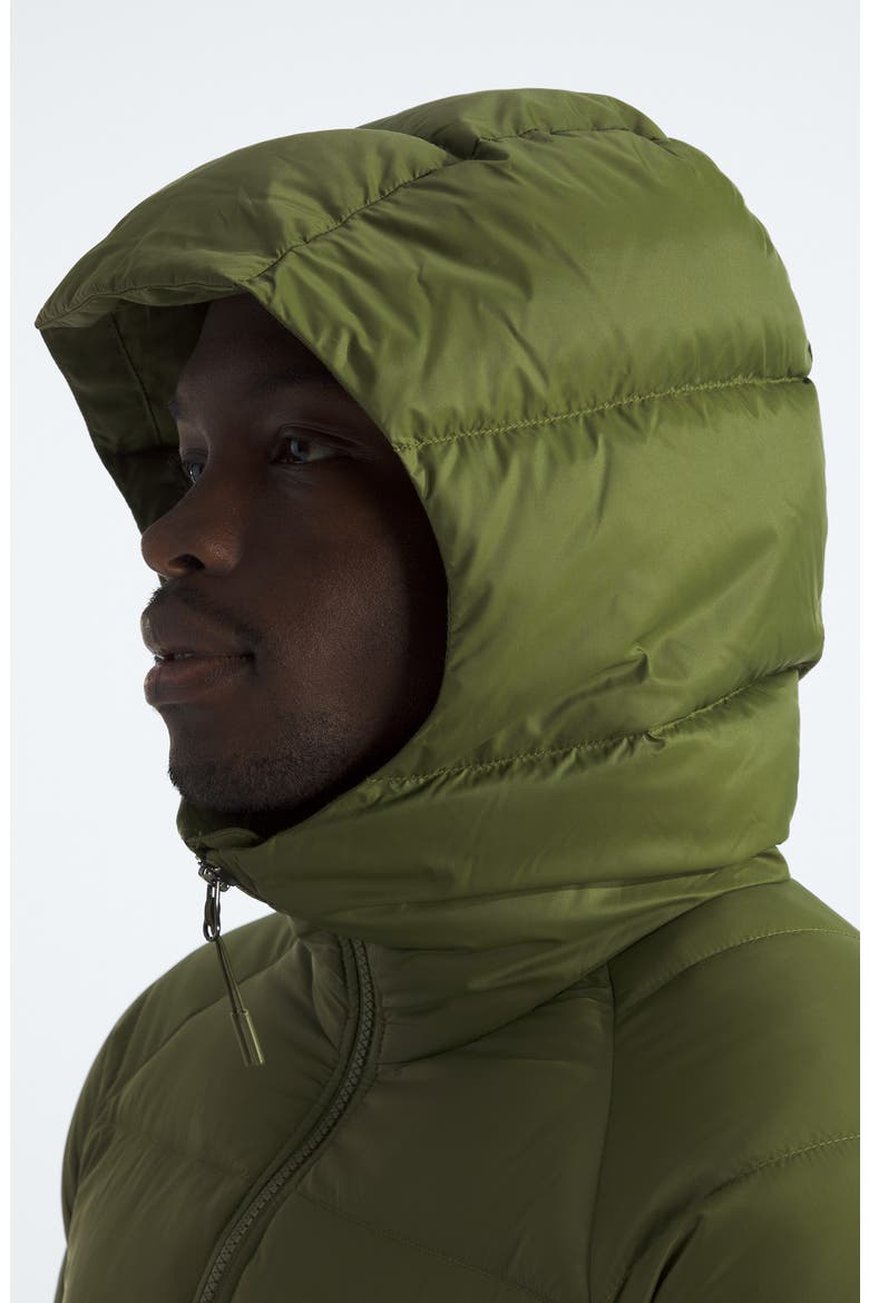 Hydrenalite 600 Fill Power Down Hooded Jacket, Alternate, color, WOODLAND GREEN