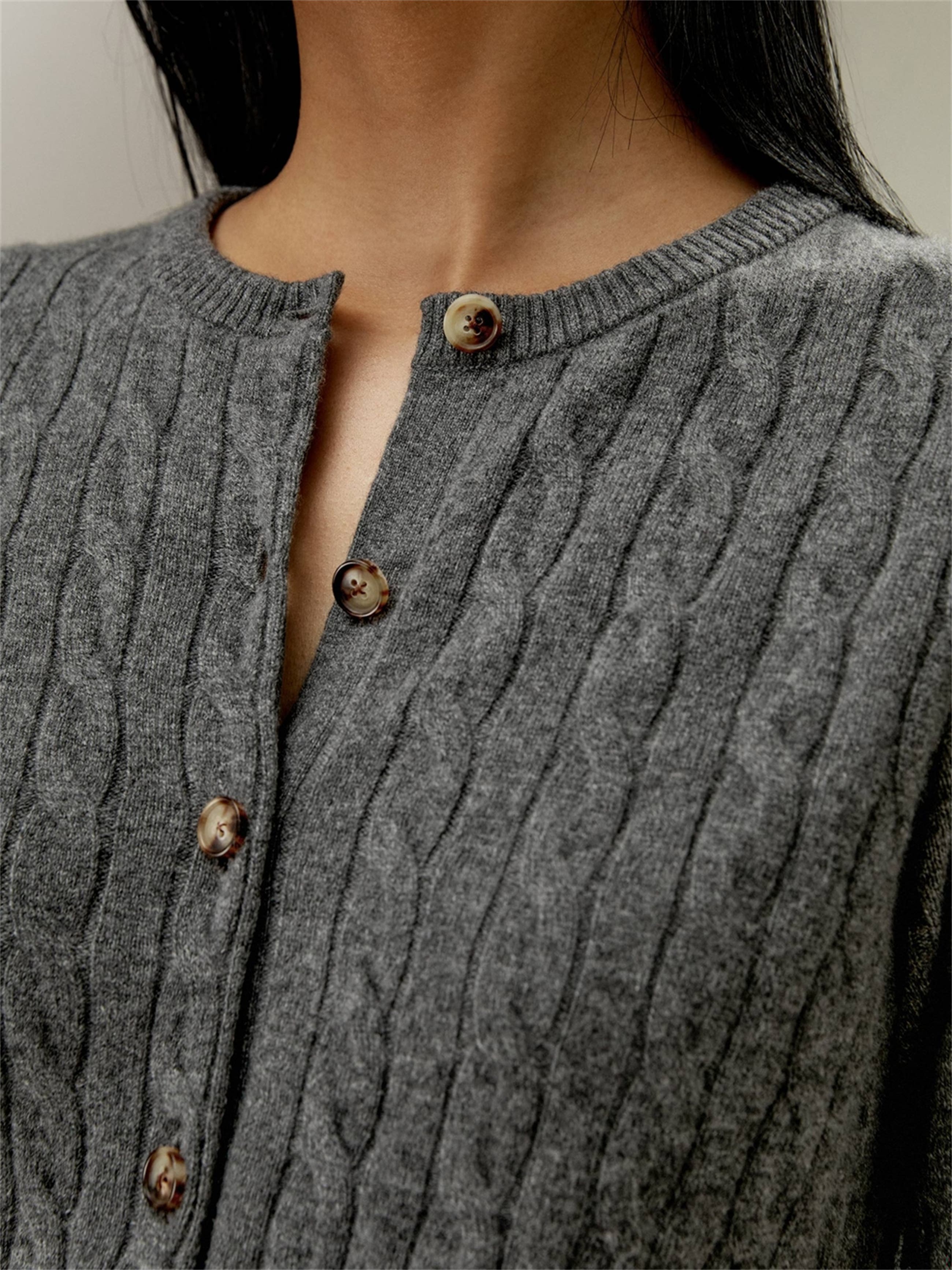 Lilysilk Women's Baby Cashmere Cable-Knit Cardigan (Women) | Nordstrom