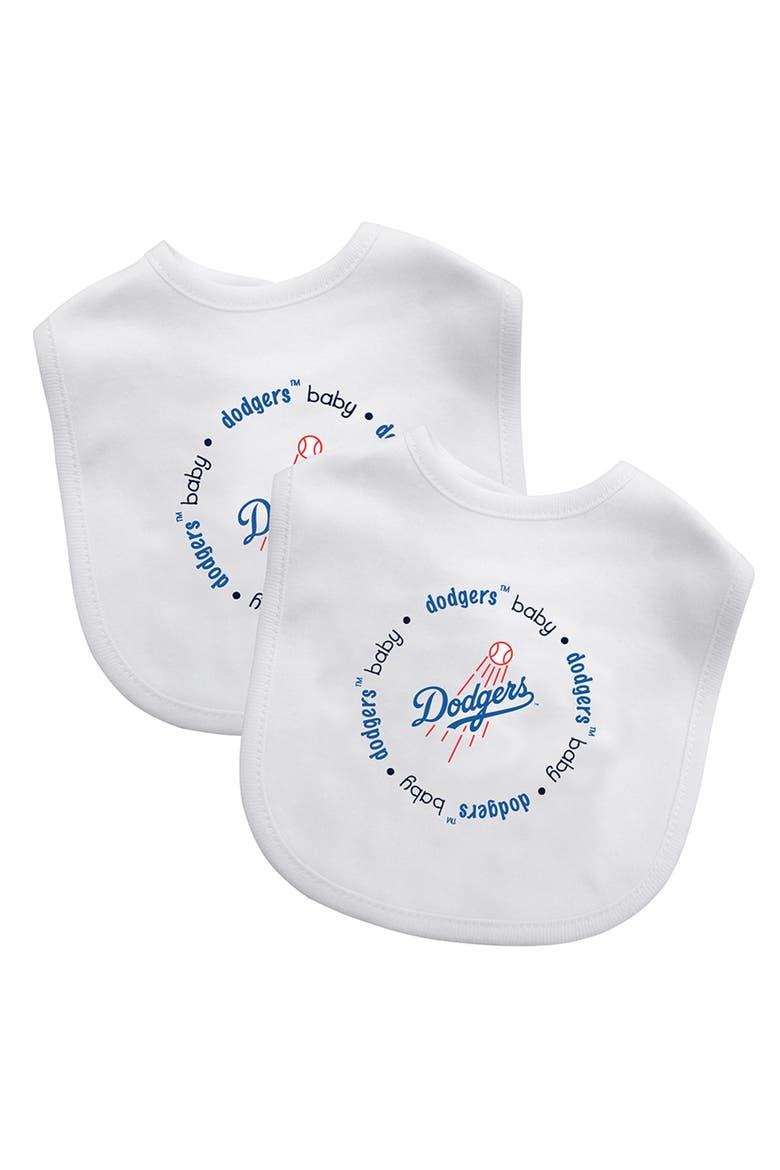 Los Angeles Dodgers - Baby Bibs 2-Pack, Main, color, White