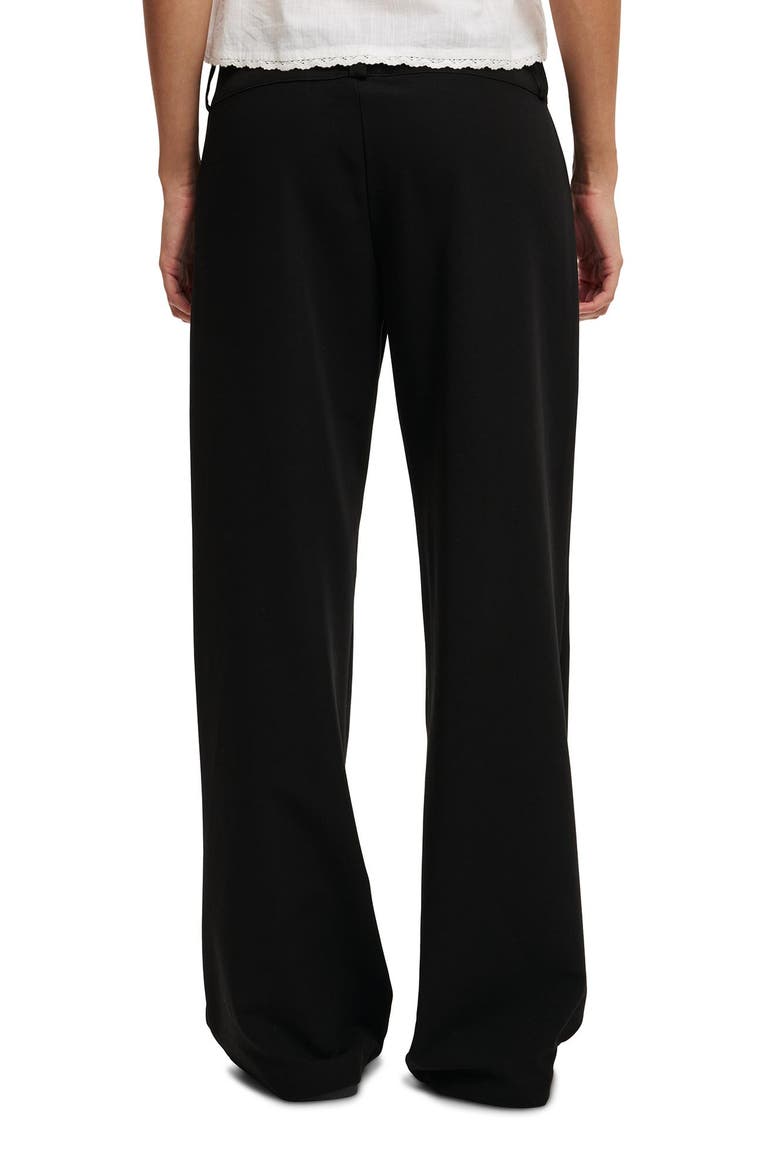 Women's Lola Low Rise Suiting Pant, Alternate, color, Black