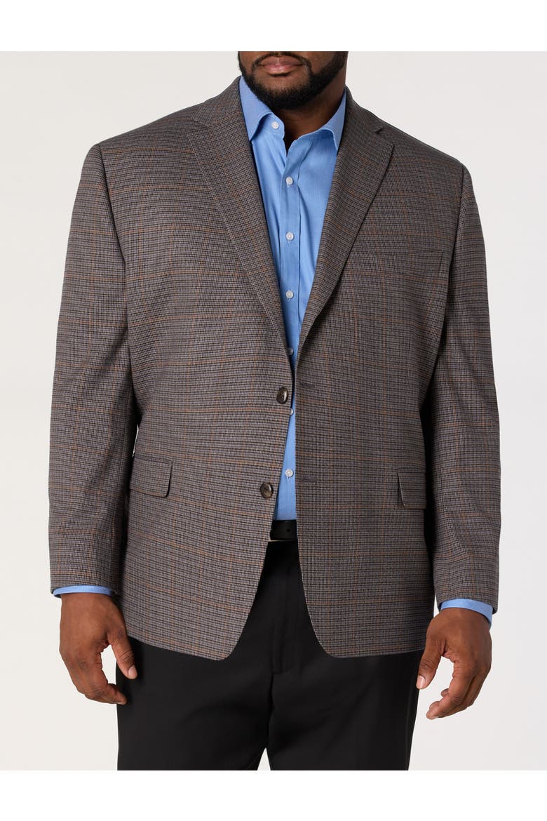 Big & Tall Tonal Houndstooth Sport Coat, Alternate, color, TAN
