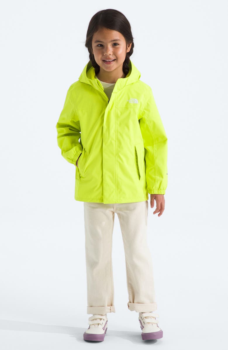The North Face Kids' Antora Waterproof Recycled Polyester Rain Jacket, Alternate, color, Fizz Lime