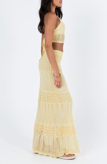 Xander Two-Piece Halter Top & Maxi Skirt Set