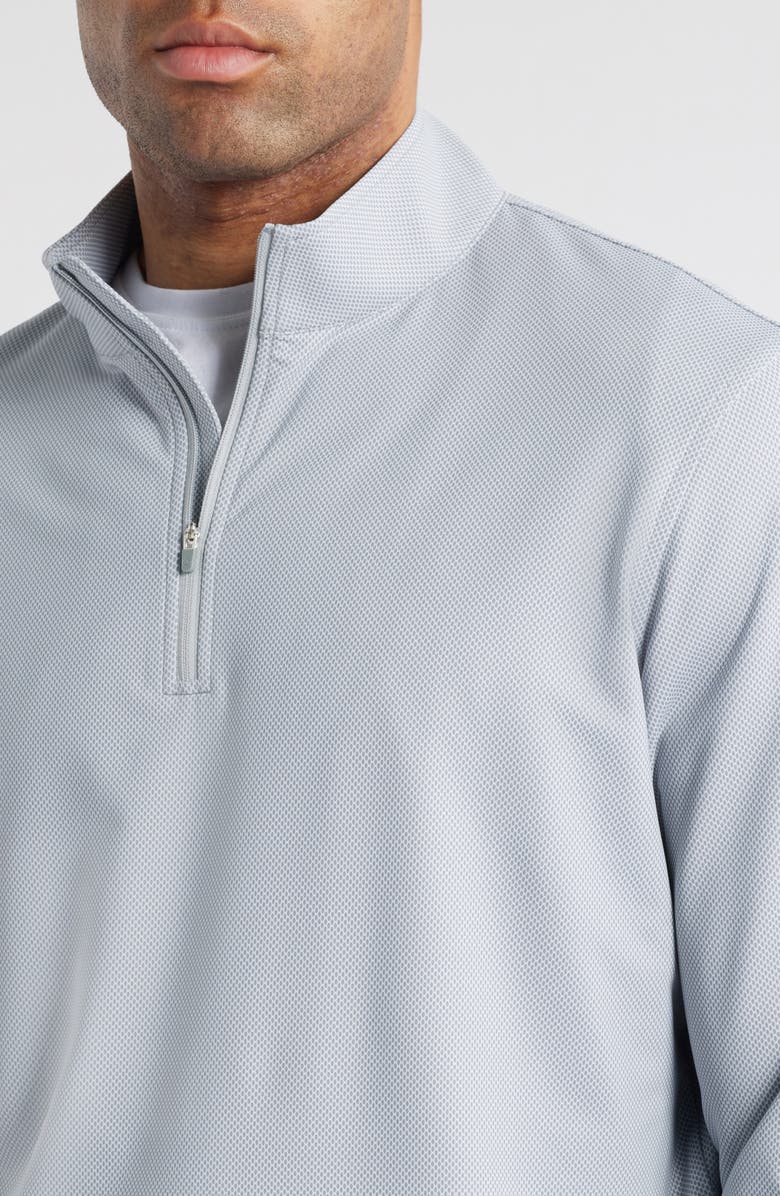 Peter Millar Perth Birdseye Performance Quarter Zip Pullover, Alternate, color, 