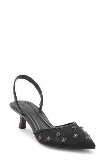 Open Edit Cammie Kitten Heel Slingback Pump