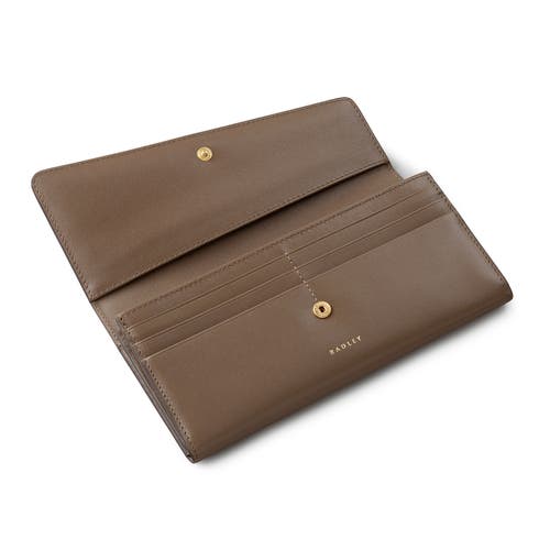 Radley The Kensal Large Flapover Wallet In Brown