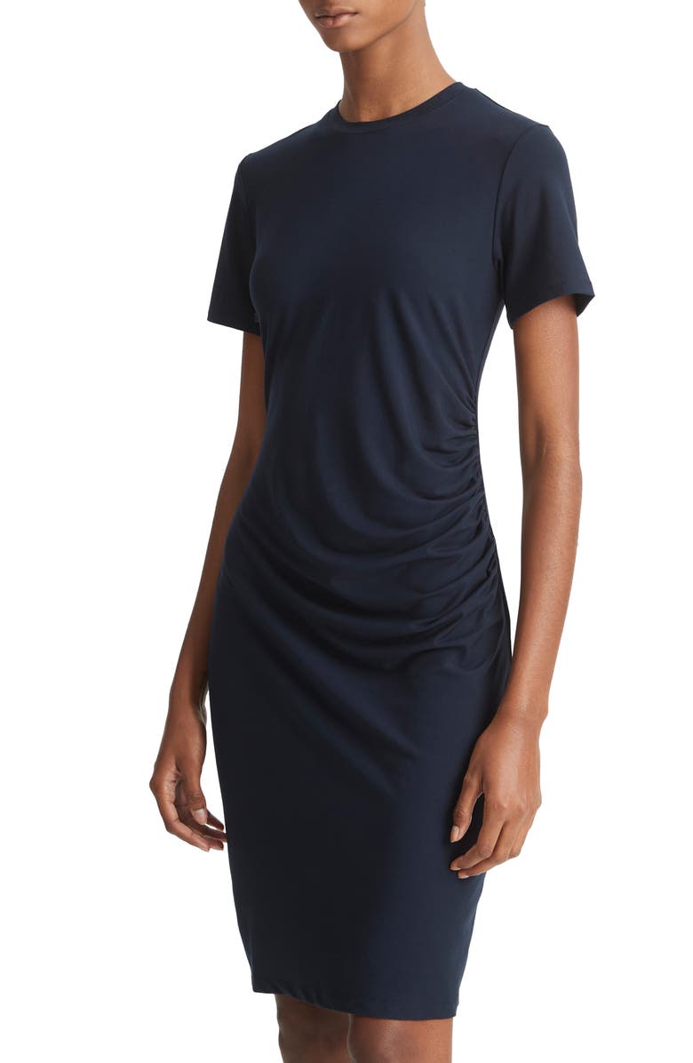 Vince Ruched Sheath Dress, Alternate, color, 
