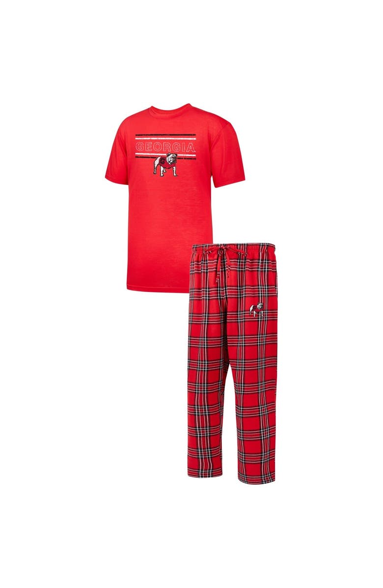 PROFILE Men's Profile Red Georgia Bulldogs Big & Tall 2-Pack T-Shirt & Flannel Pants Set, Alternate, color, Red