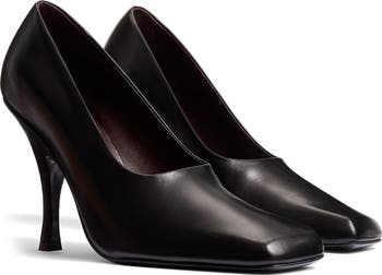 【送料&関税込】Khaite Square Toe Patent Pumps Celia Pump in Optic White Leather – KHAITE