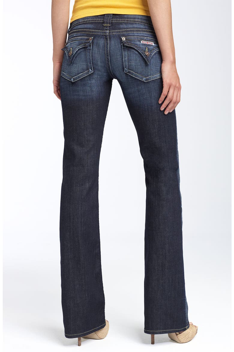 Signature Flap Pocket Bootcut Jeans, Alternate, color, ELM