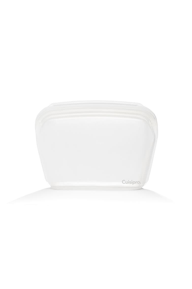 Pack-It Silicone Reusable Stand Up Storage Bag, 1300ml/44 oz, Main, color, Clear