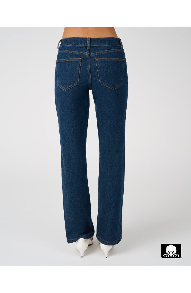WeWoreWhat 90's Straight Leg Jean, Alternate, color, Dark Mid Wash