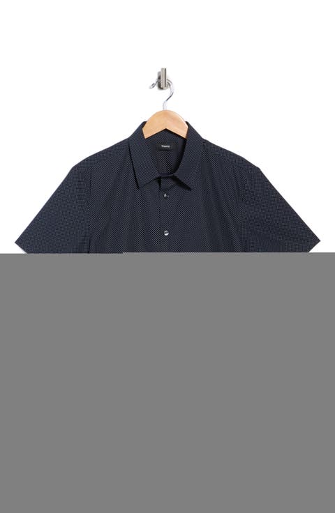 Irving Short Sleeve Cotton Button-Up Shirt
