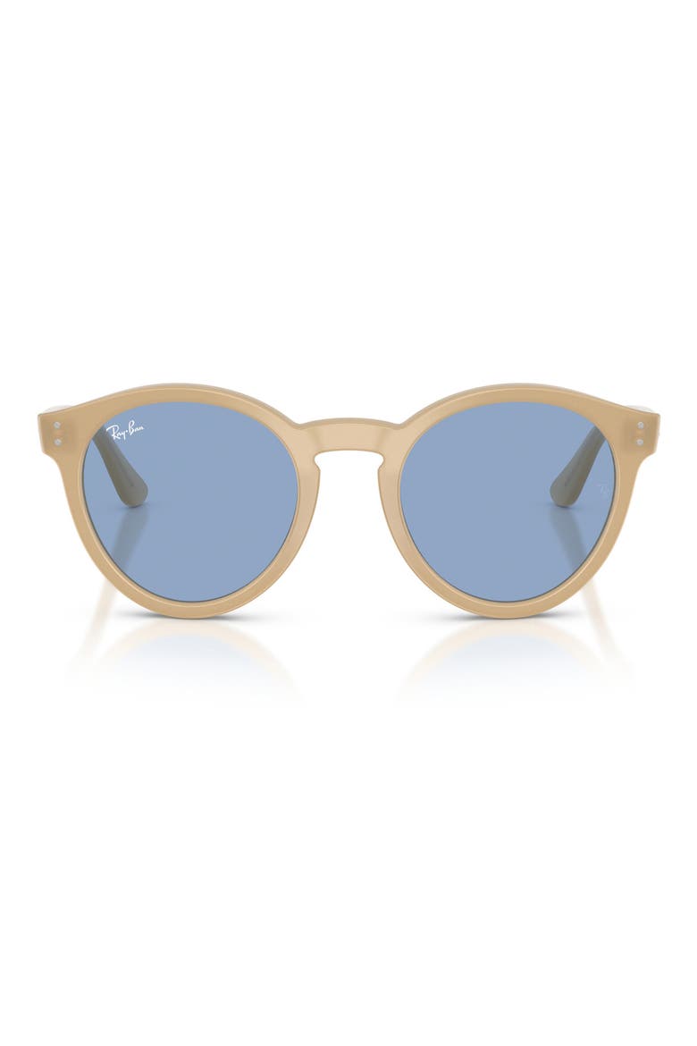 52mm Phantos Sunglasses, Main, color, OPAL BEIGE / LIGHT BLUE